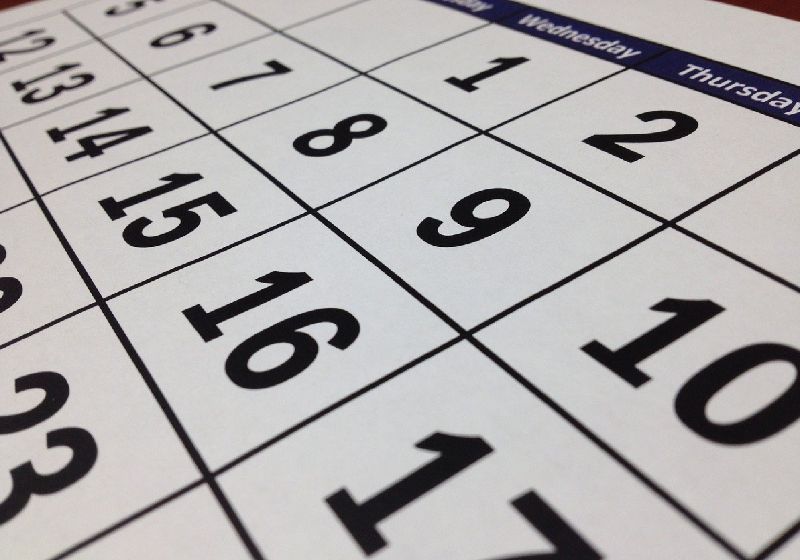 O calendário de 2022 terá 9 feriados nacionais - Foto: Pixabay