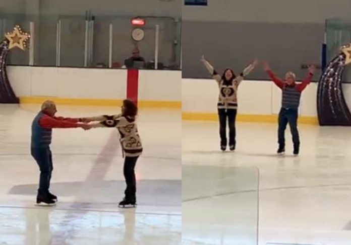 Idoso com câncer patinando no gelo aos 77 emociona e viraliza: otimismo