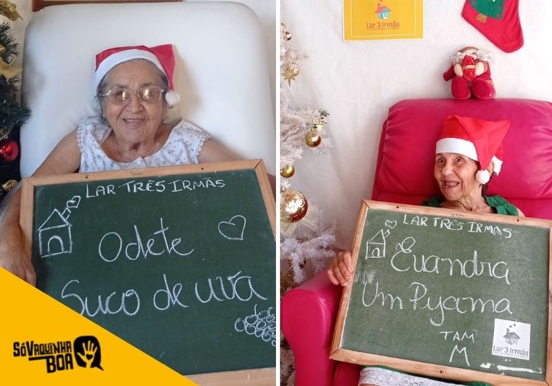 Idosos do asilo ganharão todos os presentes com ajuda de vaquinha. Obrigado! - Fotos: Arquivo Pessoal