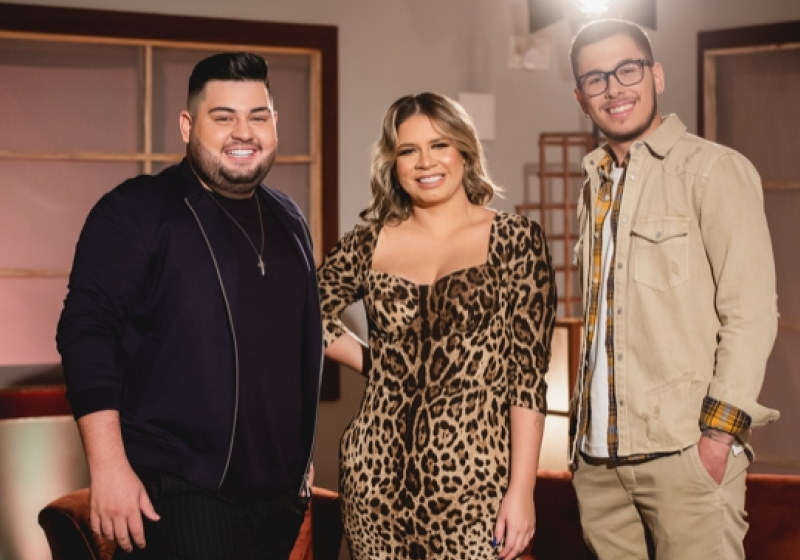 Marília Mendonça canta com dupla Dom Vittor e João Gustavo (irmão de Marília) em gravação inédita - Foto: Divulgação