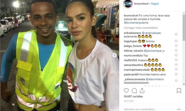 Bruna e Bruno na garupa, no Carnaval de Salvador em 2019 - Foto: reprodução / redes sociais