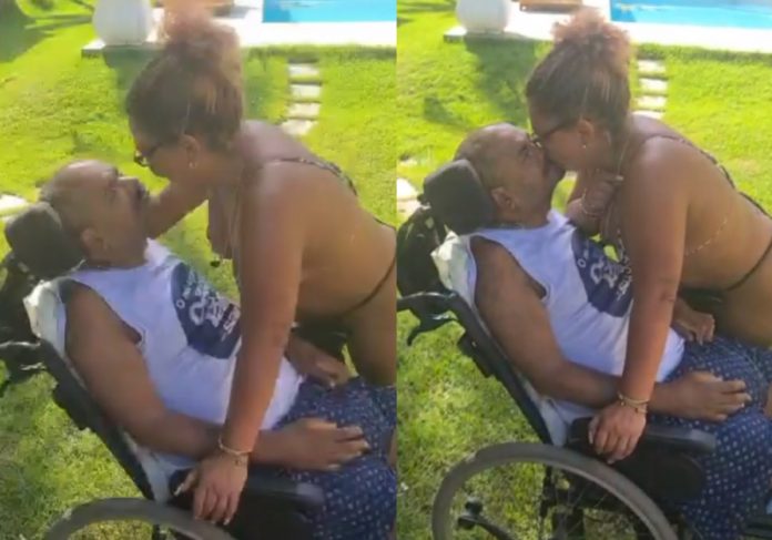 Arlindo Cruz e a esposa trocaram carinhos em vídeo e os fãs comemoram a evolução da saúde do cantor - Foto: reprodução Instagram
