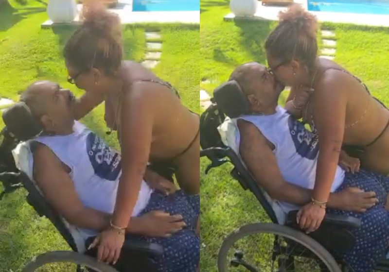 Arlindo Cruz e a esposa trocaram carinhos em vídeo e os fãs comemoram a evolução da saúde do cantor - Foto: reprodução Instagram