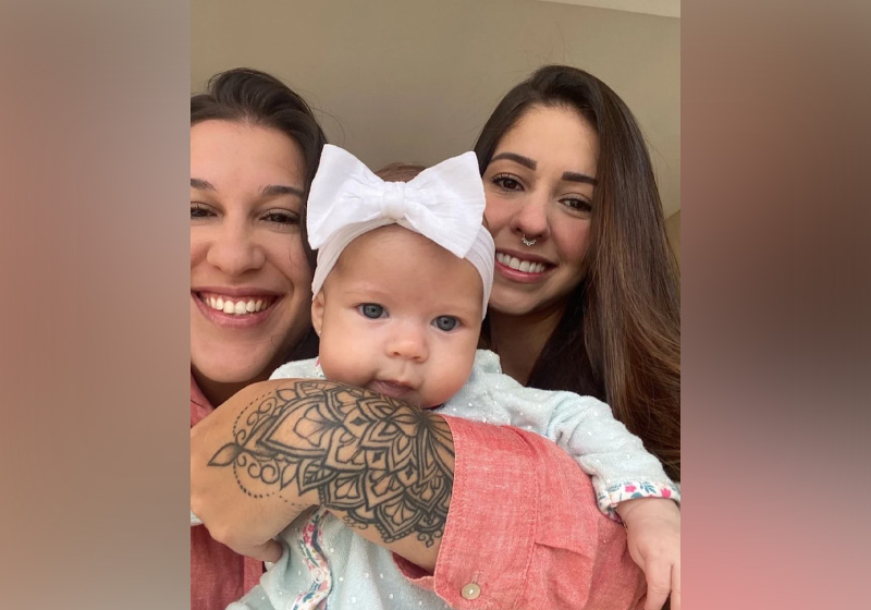 Bebê viralizou ao falar bom dia com 2 meses de idade - Foto: arquivo pessoal