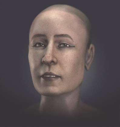 Reconstituição digital da egípcia Shep-en-Isis Fotos: Cícero Moraes