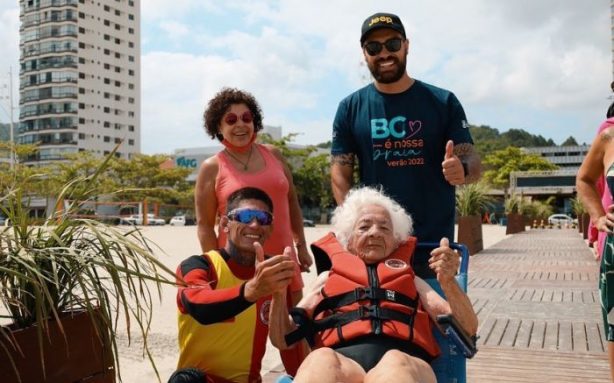 Projeto auxiliou na realização do sonho da idosa. Foto: Arquivo Pessoal