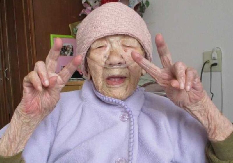 Kane Tanaka, a pessoa mais velha do mundo completou 119 anos lúcida - Foto: reprodução / Twitter