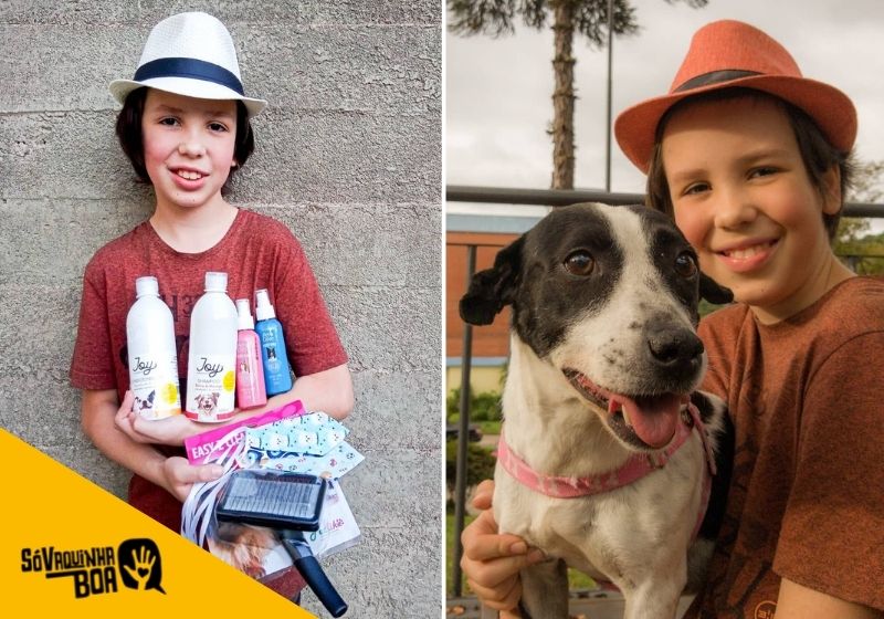 Thiago já ajudou mais de 50 cães abandonados e ganhou uma vaquinha ha agora - Fotos: Arquivo Pessoal