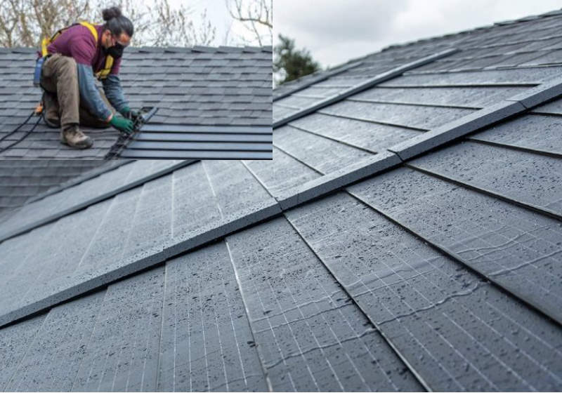 A nova tecnologia é da Timberline Solar Energy Shingle, GAF Energy de propriedade da Standard Industries, o maior e mais antigo fabricante da América Foto: GAF Energy