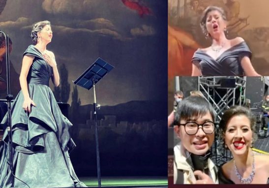 Liu Jianwei, estudante e fã de ópera, estava na plateia e cantou a parte do tenor da ópera La Traviata para surprea da soprano Foto: reprodução