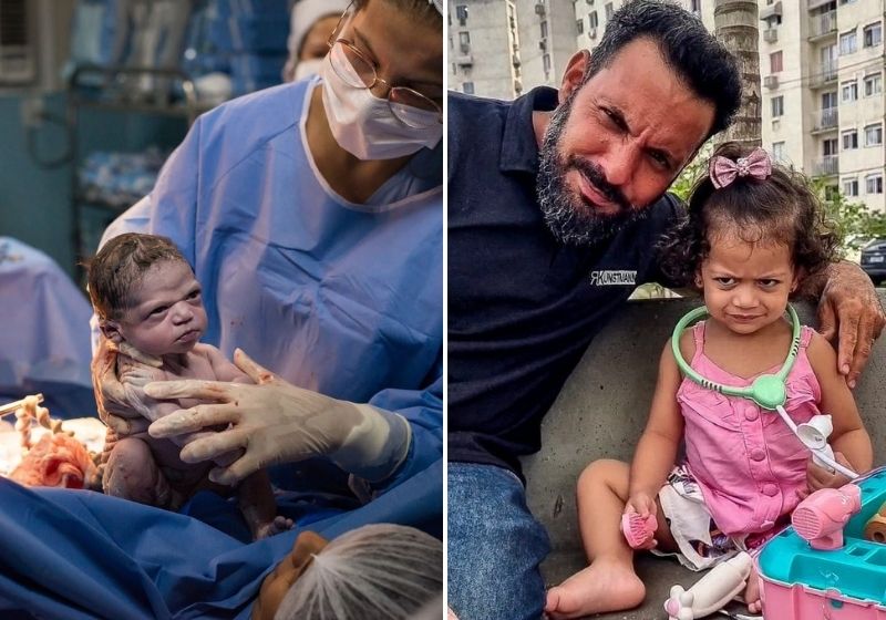 Fotógrafo reencontra a bebê "brava". Fotos: @rodrigokunstmann