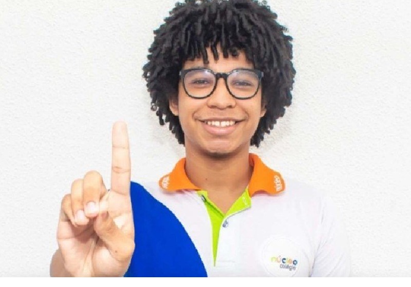 Pedro, de 17 anos, gabaritou em matemática. Acertando todas as questões do Enem - Foto: Arquivo Pessoal