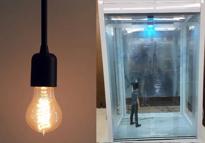 Cientistas da Unesp desenvolveram a Lâmpada Automática Esterilizadora UV-C, um dispositivo de iluminação capaz de promover a diminuição na taxa de propagação de vírus Foto: Unesp