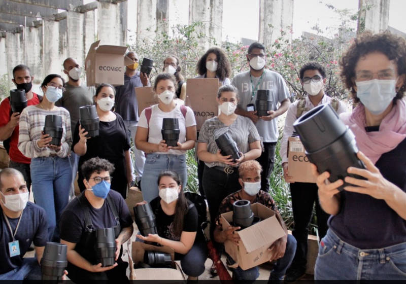 A equipe do projeto ArboControl, da UnB, que está em fase de testes Foto: Ascom/UnB