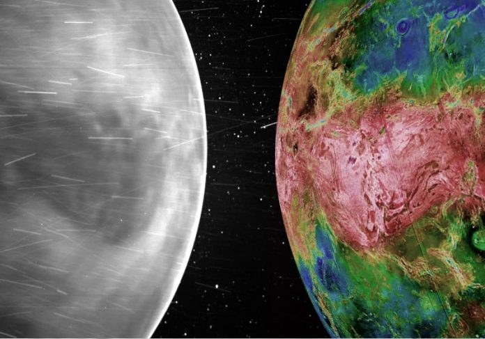 A Parker Solar Probe da NASA tirou suas primeiras imagens de luz visível da superfície de Vênus do espaço.Foto: NASA