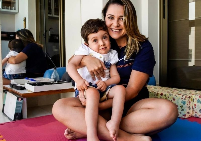 Diagnosticado com AME aos 4 meses de vida, Cauã será o 1º do Espírito Santo a receber o remédio mais caro do mundo - Foto: Vitor Jubini