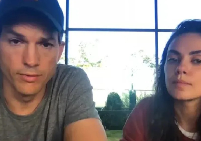 Ashton Kutcher e Mila Kunis conseguiram arrecadar R$ 100 milhões para ajudar refugiados da Ucrânia - Foto: reprodução / Youtube