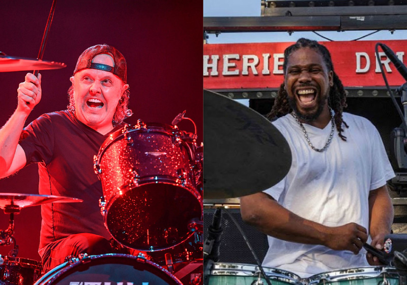 O baterista foi surpreendido pela banda Metallica, que mandou uma bateria nova depois que a dele foi roubada - Foto: divulgação