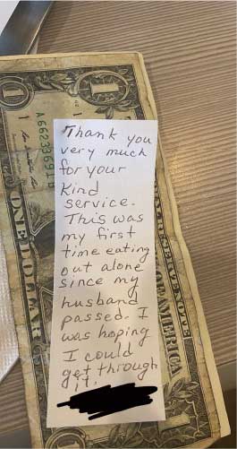 A cliente elogiou Megan pela gentileza - Foto: reprodução Twitter 