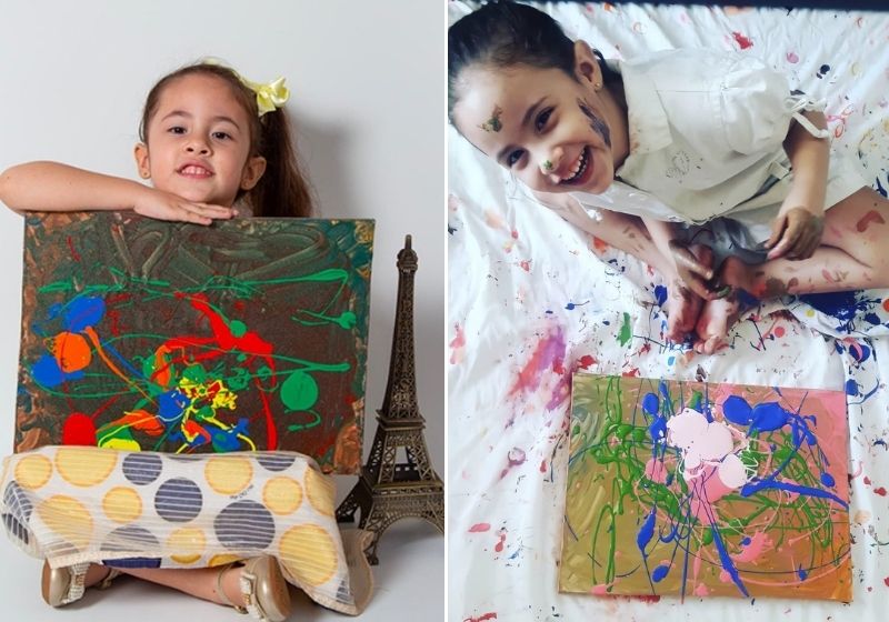 Le Brésilien de 5 ans est le plus jeune artiste à exposer au Louvre à Paris