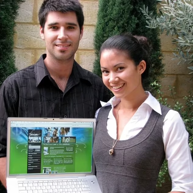 Melaine e o marido, sócios na plataforma Canva - Foto: Canva