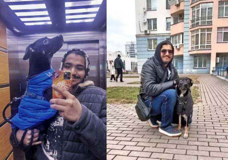 Rishabh não conseguiu todas as autorizações para embarcar com Maliboo e resolveu que ficaria no país com o cão - Foto: arquivo pessoal