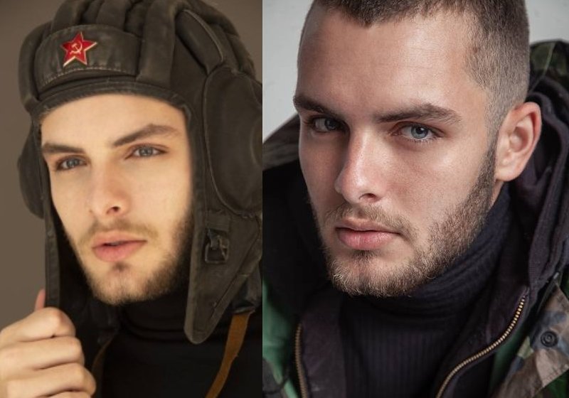 Patrick, filho de Paulo Zullu tem 19 anos e já assinou co 3 agências de modelos - Fotos: Edu Rodrigues e Ricardo Penna / reprodução / Instagram