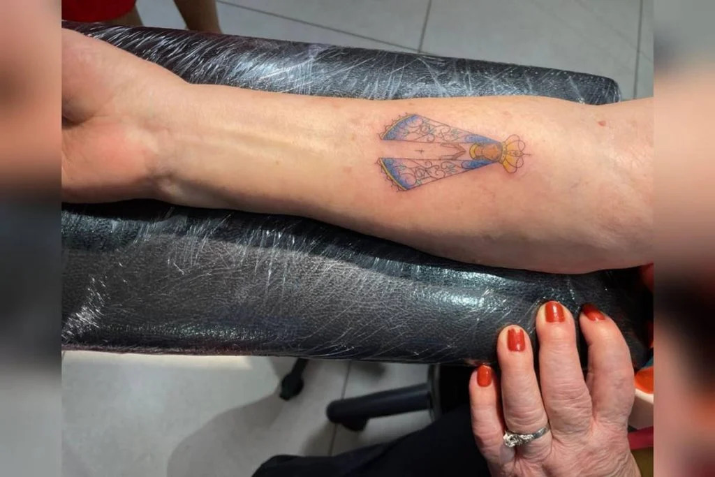 Idosa é devota a Nossa Senhora de Aparecida. Foto: Arquivo Pessoal