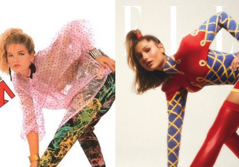 Sasha não deixou também de reproduzir a foto mais clássica da mãe, capa do Xou da Xuxa 1 - Foto: Elle