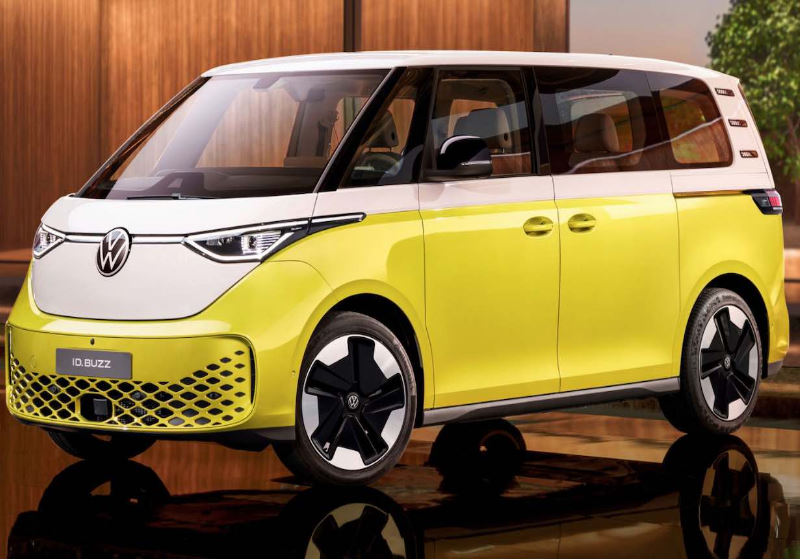 Em 2023, o ID. Buzz chegará aos Estados Unidos e posteriormente ao Brasil, tanto na versão de passageiros como de carga. Foto: VW