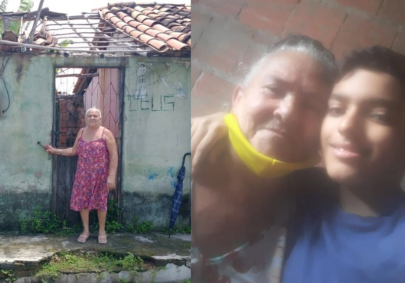 Avó cuida de dois netos desde que o filho dela foi assassinado - Fotos: arquivo pessoal