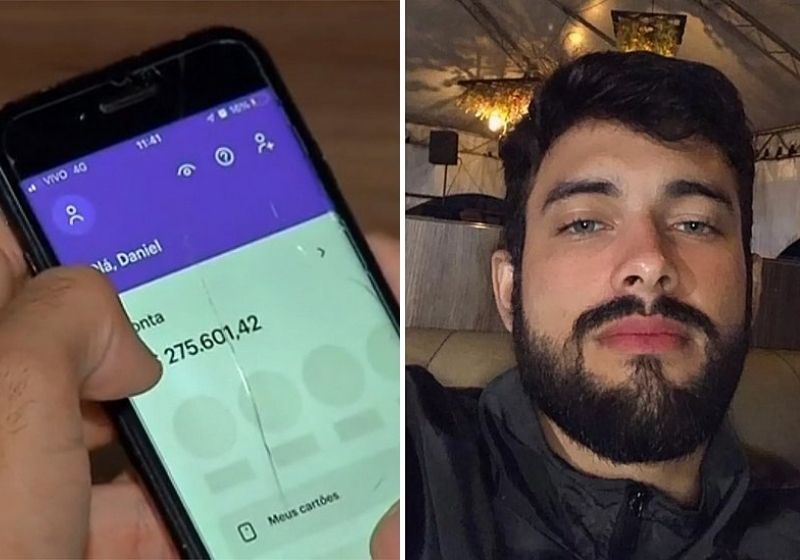 Daniel Franco mora em Sinop e recebeu recebeu um PIX R$ 275 mil por engano - Fotos: Arquivo Pessoal