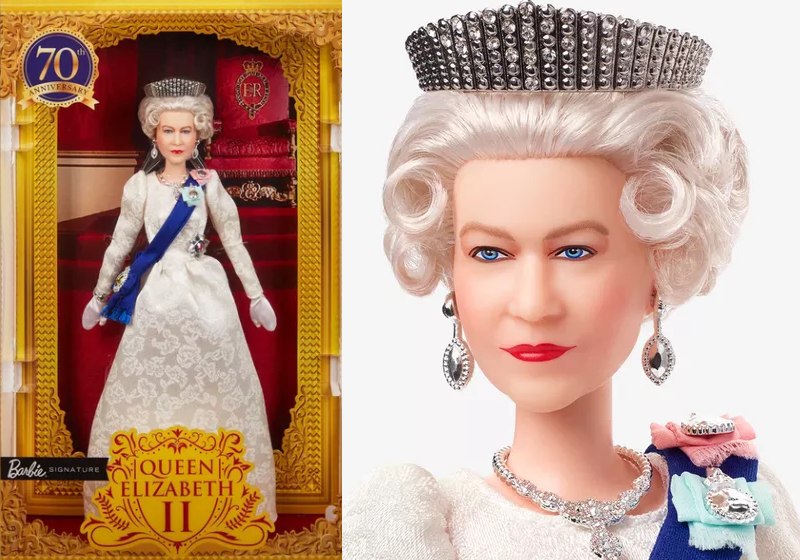 Barbie rainha Elizabeth II — Foto: Mattel Creations