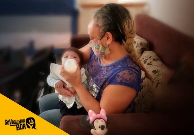 Sozinha, a técnica de enfermagem enfrenta desafios para cuidar de do bebê com deficiência. e nós vamos ajudá-la - Foto: Arquivo Pessoal