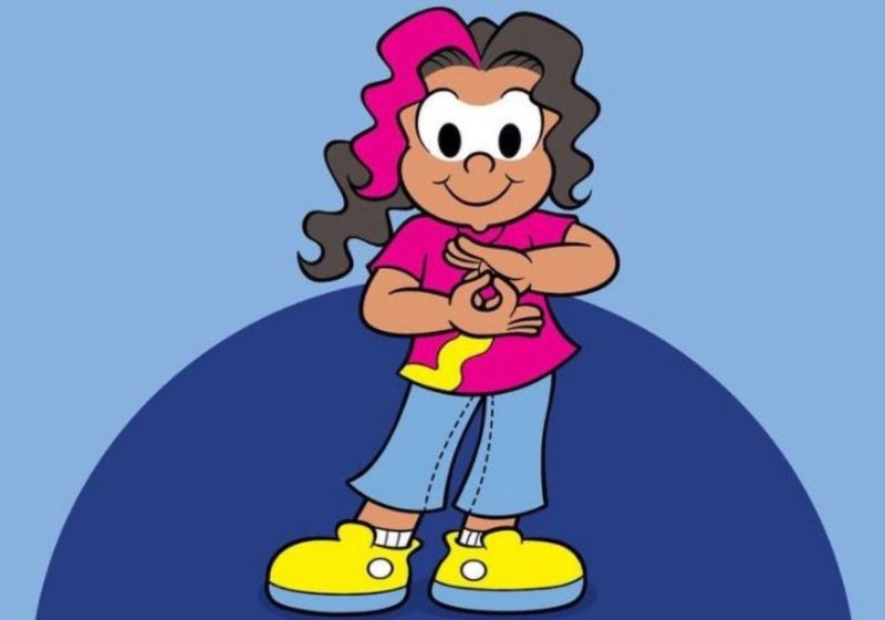 A personagem foi apresentada nesta última segunda-feira (02) no lançamento do 24º Jogos Surdolímpicos de Verão. Foto: @turmadamonica