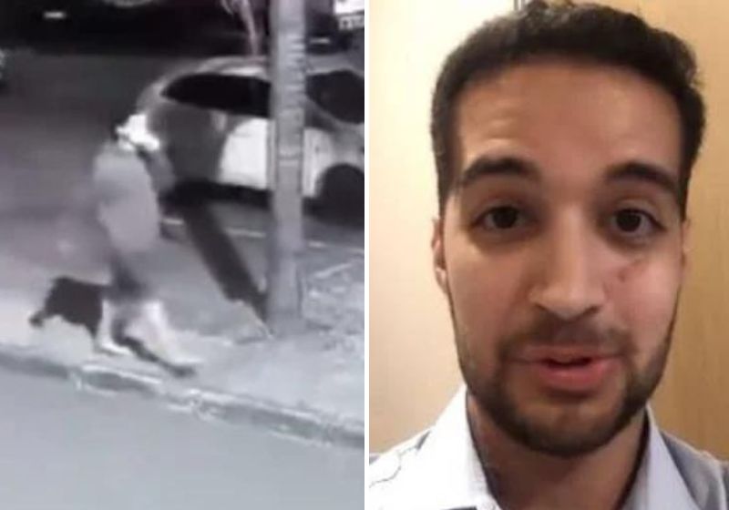 Repórter foi esfaqueado na rua por dois jovens, perto do local onde mora. Fotos: Reprodução/vídeo