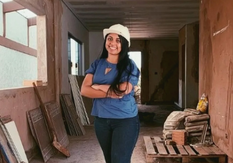 A engenheira Evelin é formada e atua no ramo social no MS — Foto: Redes sociais/Reprodução