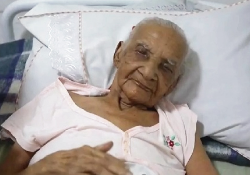 Dona Maria tem 120 anos e pode ser a pessoa mais velha do mundo - Foto: Reprodução/TV Oeste