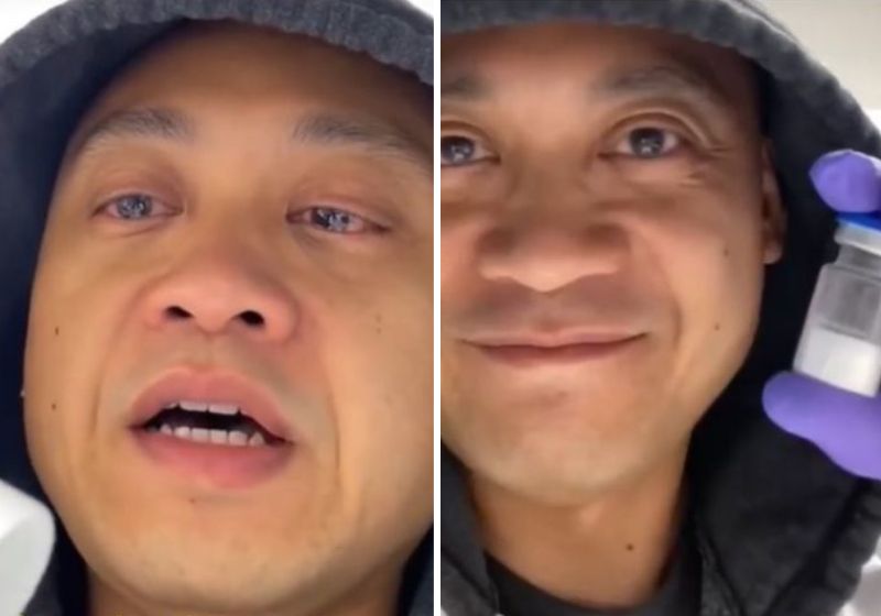 "Eu ainda não acredito que inventei isso”, disse emocionado em vídeo. Fotos: reprodução/vídeo