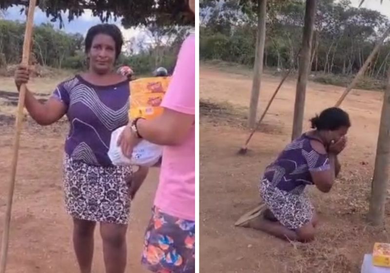 Dona Maria faz parte das mais de mil famílias que vivem no Norte de Minas, considerada uma das mais pobres do Brasil. Fotos: reprodução/vídeo