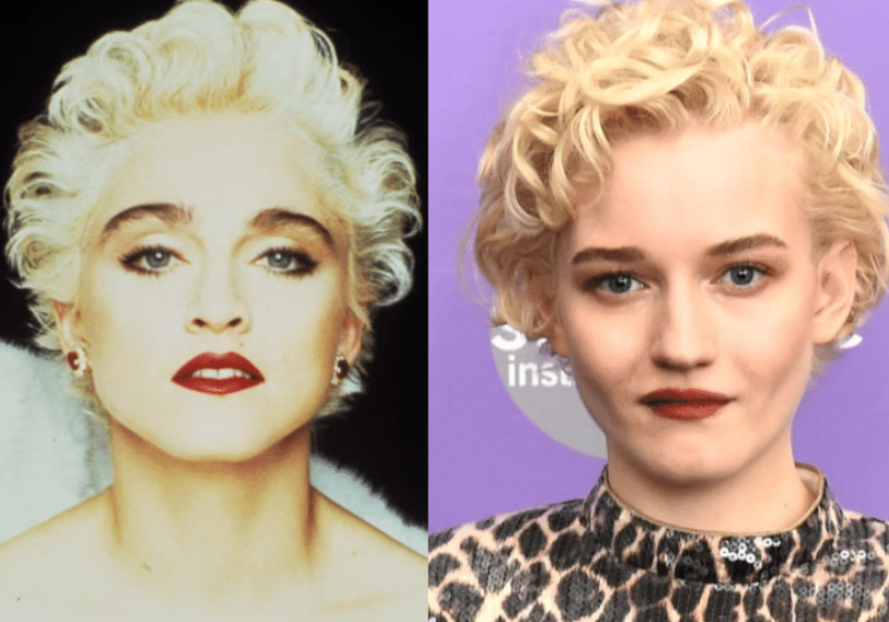 Julia Garner foi escolhida para viver Madonna nos cinemas. O filme não tem data de lançamento ainda - Foto: reprodução