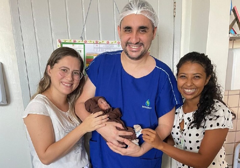 Luidy, o bebê prematuro, recebeu alta no fim de maio. - Foto: SCMS
