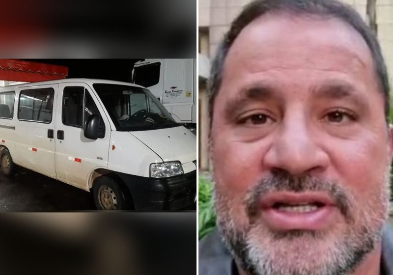 A van roubada no golpe da oficina retirava dependentes da Cracolândia em Brasília - Fotos: arquivo pessoal