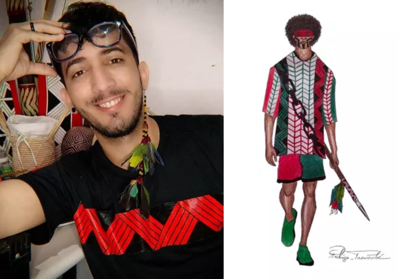 Rodrigo é um jovem artista cearense que agora é parte de uma exposição na Unesco, em Paris - Foto: arquivo pessoal