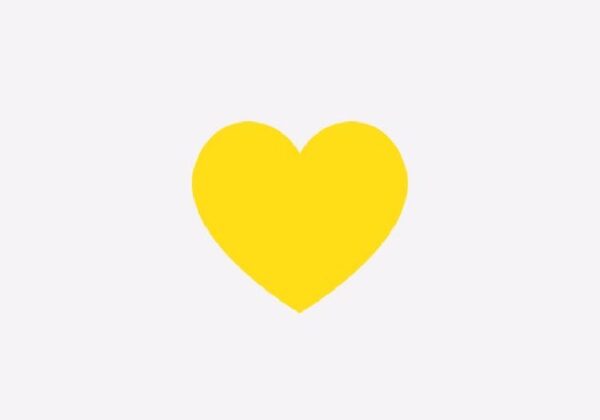 O emoji coração amarelo significa o amor cordial, a pureza do amor, amizade e parceria - Foto: redes sociais