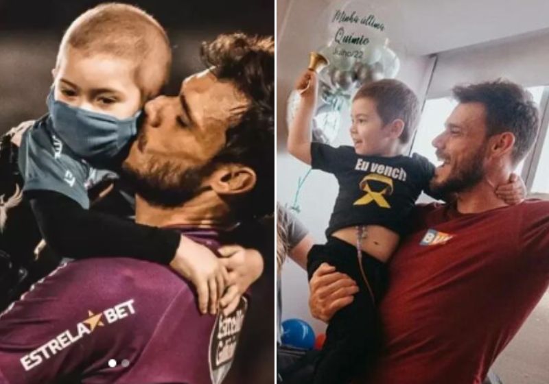 Desde o início do ano, Gustavo tratava de um linfoma de Burkitt, doença que ataca as células e tem alta taxa de duplicação. Fotos: Redes Sociais