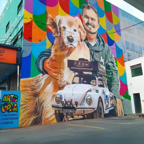 O mural está localizado na Zona Norte, em SP - Foto: reprodução Instagram @pedroterrashow