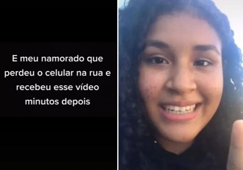 O celular é do arquiteto Luiz Carvalho, e o vídeo foi publicado pela sua namorada. Fotos: Reprodução/vídeo