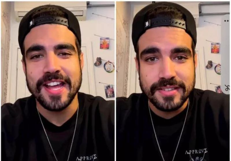 Recentemente, em um podcast, o ator Caio Castro falou sobre o que acha do pensamento de que o homem deve sempre pagar a conta em um encontro. Fotos: Reprodução/vídeo