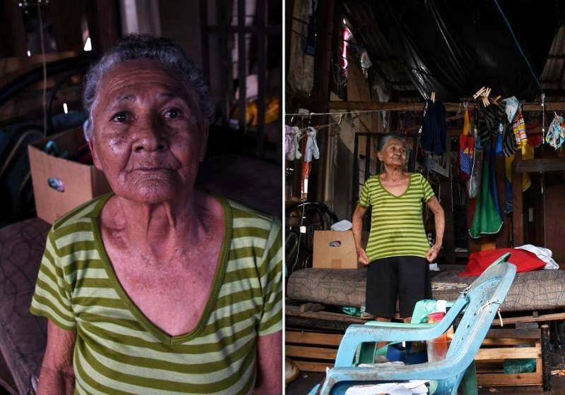 Apesar da miséria extrema, a idosa cega sempre foi generosa e dividia comida com vizinhos no pico da pandemia - Fotos: @joaopaulofotografia